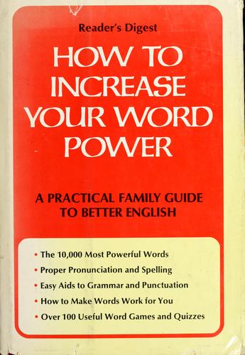 Cover for How to increase your word power