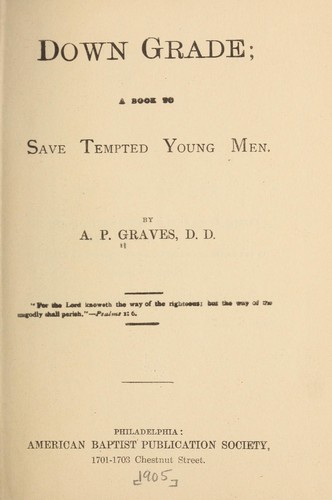 Cover for Down grade
