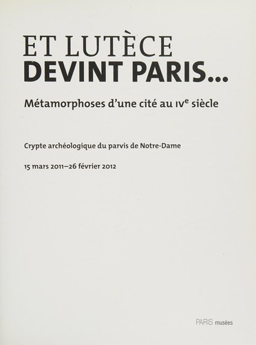 Cover for Et Lutèce devint Paris--