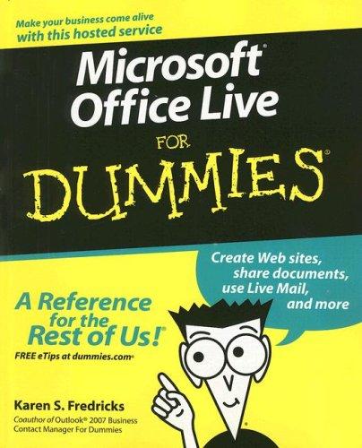 Cover for Microsoft Office Live For Dummies