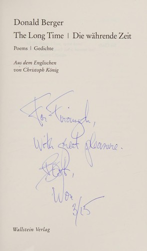 Cover for Long Time | die währende zeit