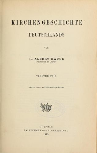 Cover for Kirchengeschichte Deutschlands