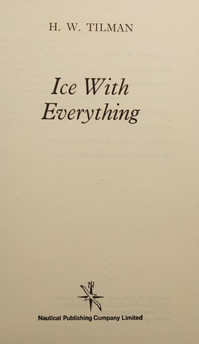 Cover for Ice with everything