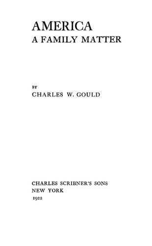 Cover for America