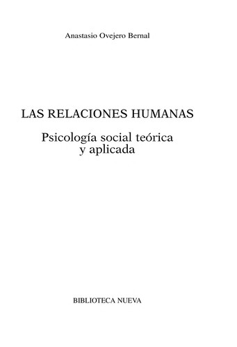 Cover for Las Relaciones humanas