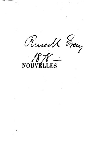 Cover for Nouvelles