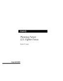Cover for Planning future U.S. fighter forces
