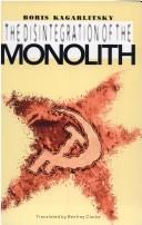 Cover for The disintegration of the monolith