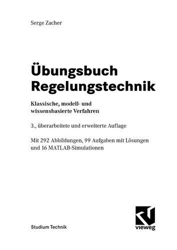 Cover for U bungsbuch Regelungstechnik