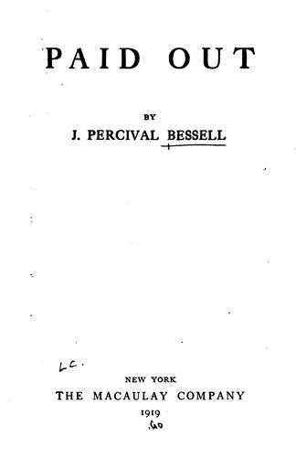 Cover for Paid Out
