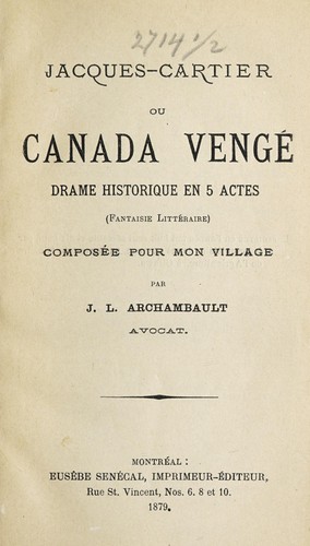Cover for Jacques-Cartier
