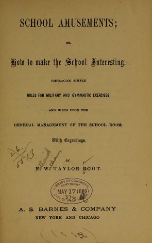 Cover for School amusements