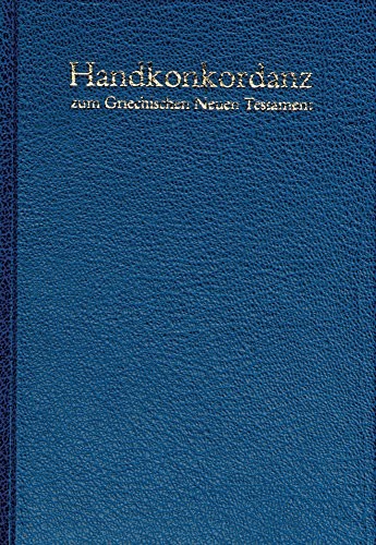 Cover for Pocket Concordance to the Greek New Testament / Handkonkordanz zum griechischen Neuen Testament