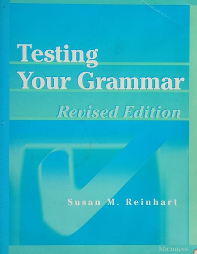Cover for Testing your grammar