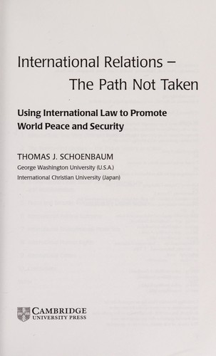 Cover for International relations