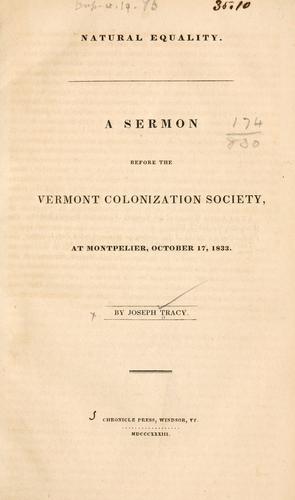 Cover for Natural equality.