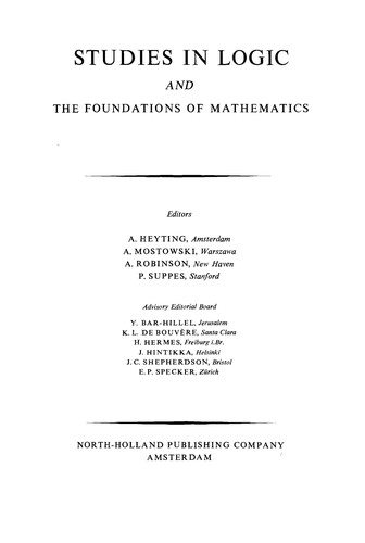 Cover for Logic, methodology and philosophy of science III
