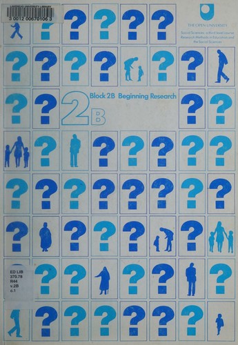 Cover for Beginning research
