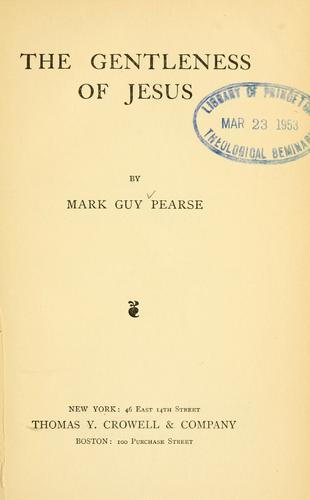 Cover for The gentleness of Jesus