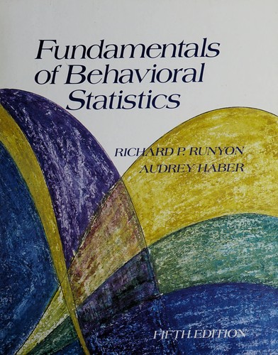 Cover for Fundamentals of behavioural statistics