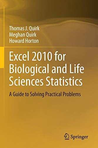 Cover for Excel 2010 for Biological and Life Sciences Statistics