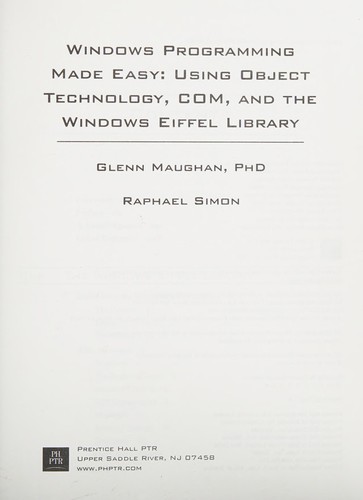Cover for Windows programming made easy