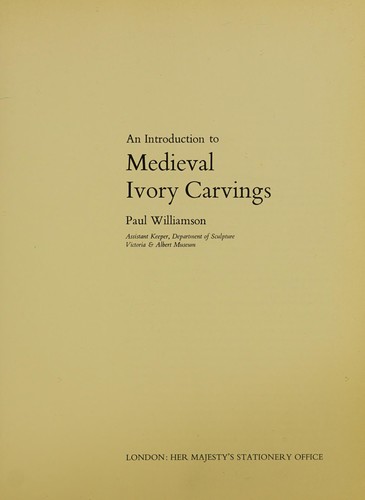 Cover for An introduction to medieval ivory carvings