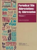 Cover for Periodical Title Abbreviations