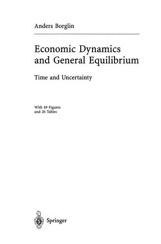 Cover for Economic Dynamics and General Equilibrium