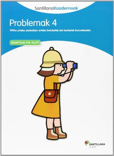 Cover for PROBLEMAK 4 SANTILLANA KOADERNOAK