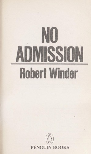 Cover for No admission