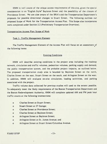 Cover for Proposal to prepare draft project impact report for the pavilion at park square.