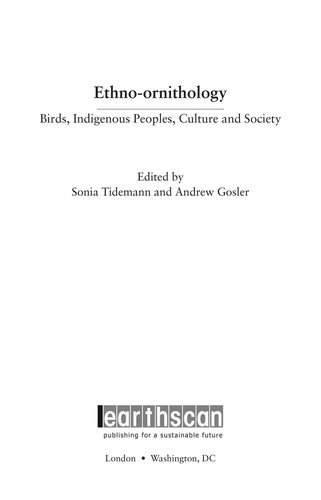 Cover for Ethno-ornithology