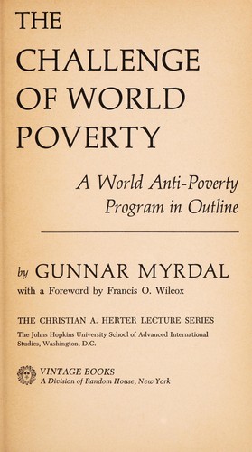 Cover for The challenge of world poverty