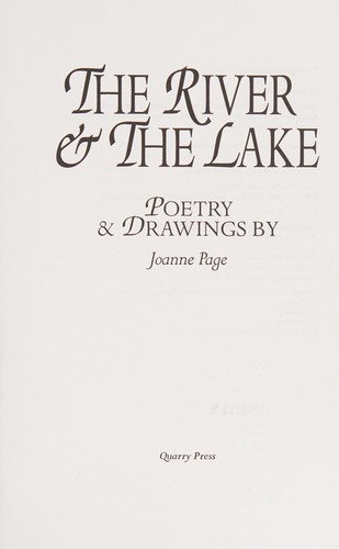 Cover for The River and the Lake (New Canadian Poets Series)