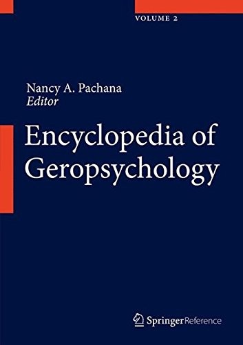 Cover for Encyclopedia of Geropsychology