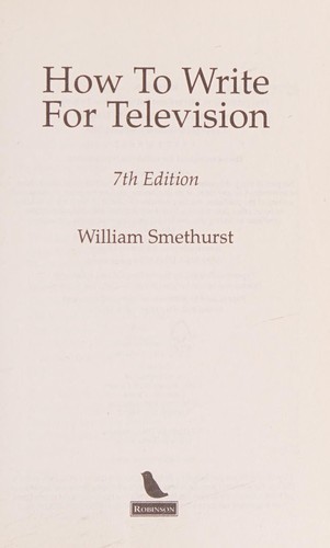 Cover for How to Write for Television 7th Edition