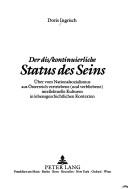 Cover for Der Dis/Kontinuierliche Status Des Seins