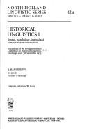 Cover for Historical Linguistics (Linguistic, Vol 12)
