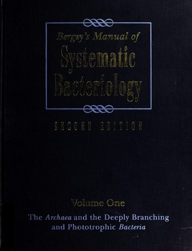 Cover for Bergey's manual of systematic bacteriology