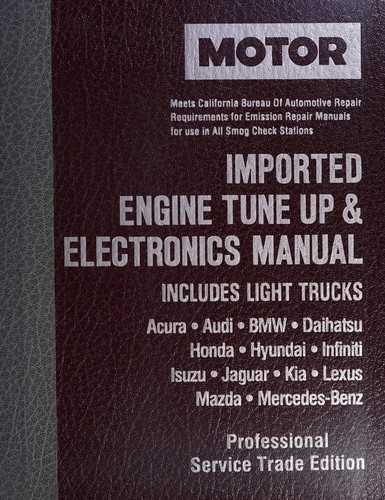 Cover for Motor imported engine tune up & electronics manual