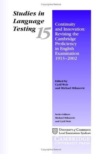 Cover for Continuity and Innovation