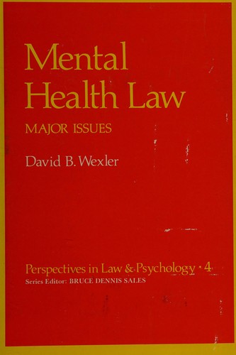Cover for Mental Health law