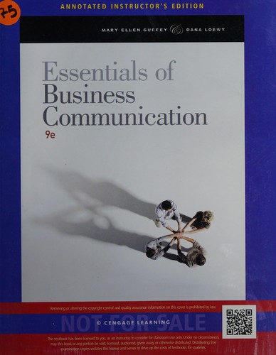 Cover for Essentials of business communication