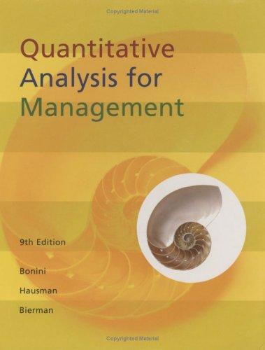 Cover for Quantitative analysis for management