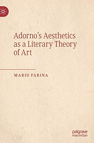 Cover for Adorno’s Aesthetics as a Literary Theory of Art