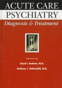 Cover for Acute care psychiatry