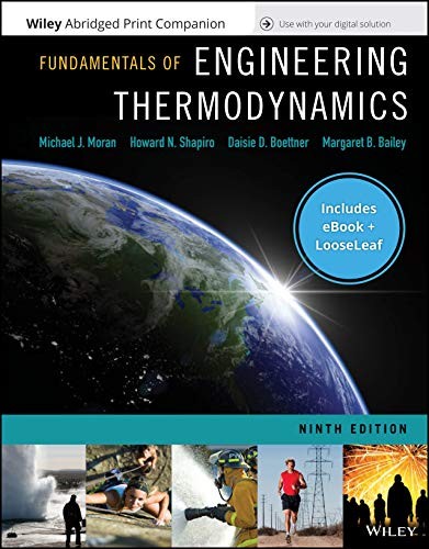Cover for Fundamentals of Engineering Thermodynamics, 9th Edition EPUB Reg Card Loose-Leaf Print Companion Set