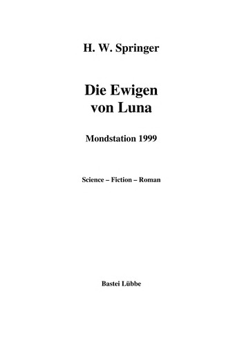Cover for Die Ewigen von Luna