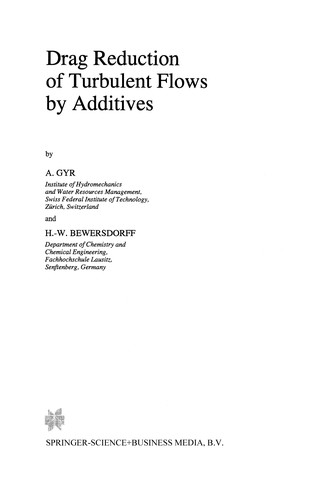 Cover for Drag Reduction of Turbulent Flows by Additives